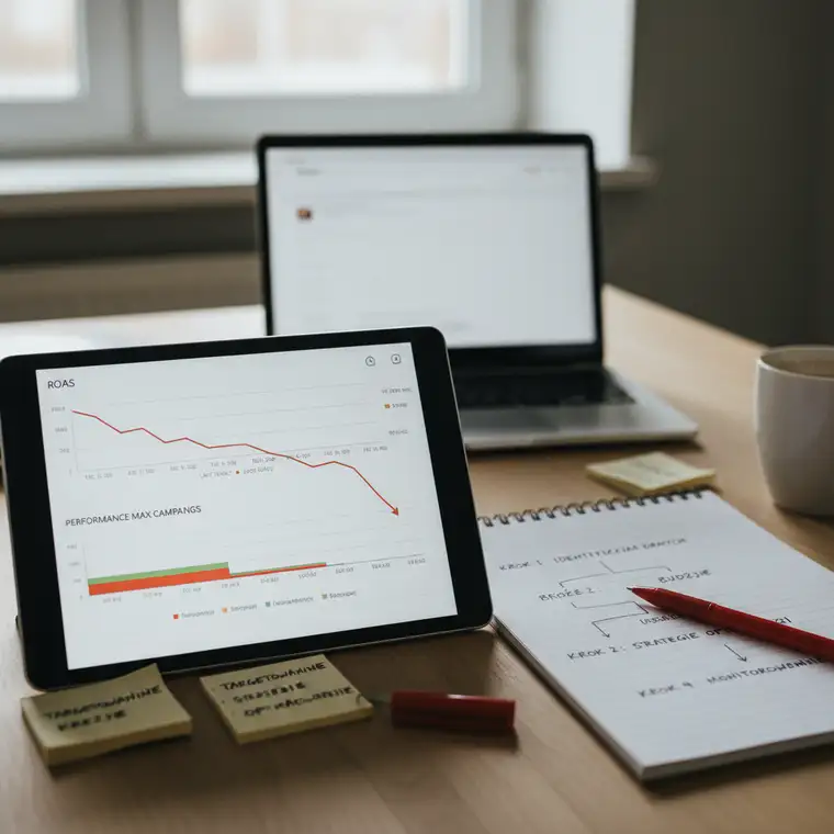 Jak zdiagnozować spadek ROAS w kampaniach Performance Max