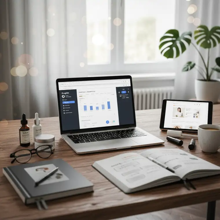 Jak ustawić kampanię Search w Google Ads dla małego sklepu z kosmetykami