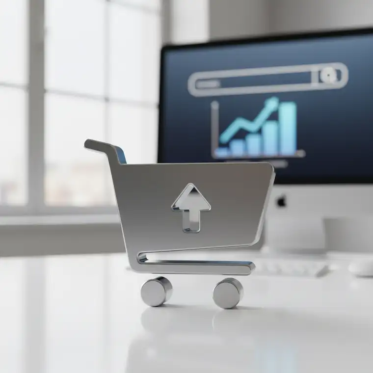 Dashboard kampanii Search Google Ads pokazujący niski współczynnik konwersji w nowym sklepie internetowym oraz potrzebę optymalizacji kampanii